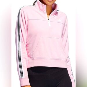 Adidas Changeover Half Zip Pullover Sweatshirt Sweater Pink sz XS